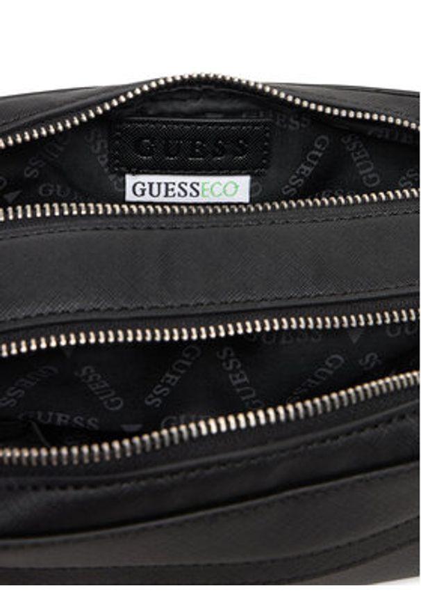 Guess Kosmetyczka PMMISA P6161 Czarny. Kolor: czarny. Materiał: skóra