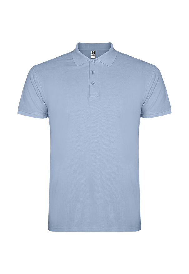 ROLY - Męska Koszulka Polo Star. Typ kołnierza: polo. Kolor: turkusowy, niebieski, wielokolorowy