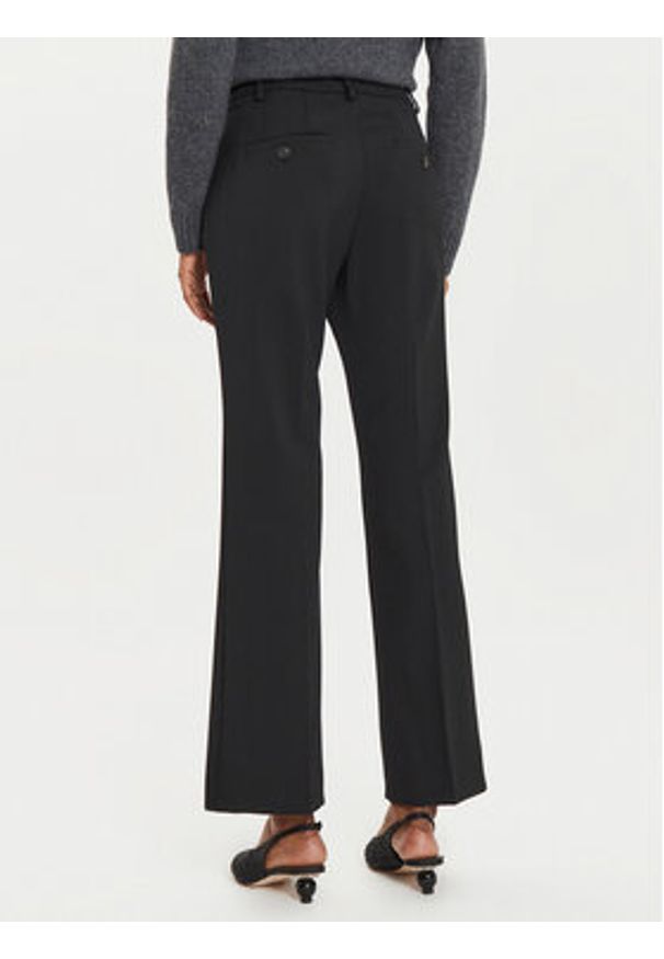 Weekend Max Mara Spodnie materiałowe Estasi 2425136032 Czarny Straight Fit. Kolor: czarny. Materiał: syntetyk, wełna