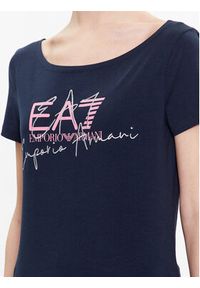 EA7 Emporio Armani T-Shirt 3RTT30 TJDLZ 1554 Granatowy Regular Fit. Kolor: niebieski. Materiał: bawełna #4