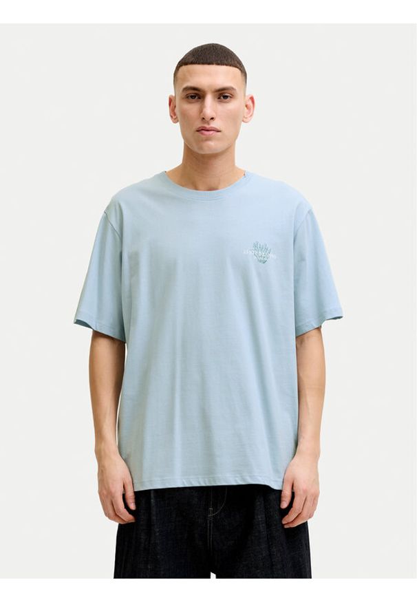 Jack & Jones T-Shirt Corals Tee 12288345 Niebieski Regular Fit. Kolor: niebieski. Materiał: bawełna