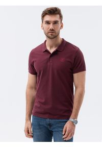 Ombre Clothing - Zestaw koszulek męskich polo z dzianiny pique 3-pak - mix V2 Z28 - XXL. Okazja: na co dzień. Typ kołnierza: polo. Kolor: czerwony. Materiał: dzianina. Wzór: haft, aplikacja. Sezon: lato, wiosna. Styl: sportowy, casual, wizytowy, klasyczny #2