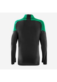 KIPSTA - Bluza do piłki nożnej Kipsta Viralto Club na krótki suwak. Kolor: zielony, wielokolorowy, szary. Materiał: materiał, poliester, elastan. Długość: krótkie. Sport: piłka nożna