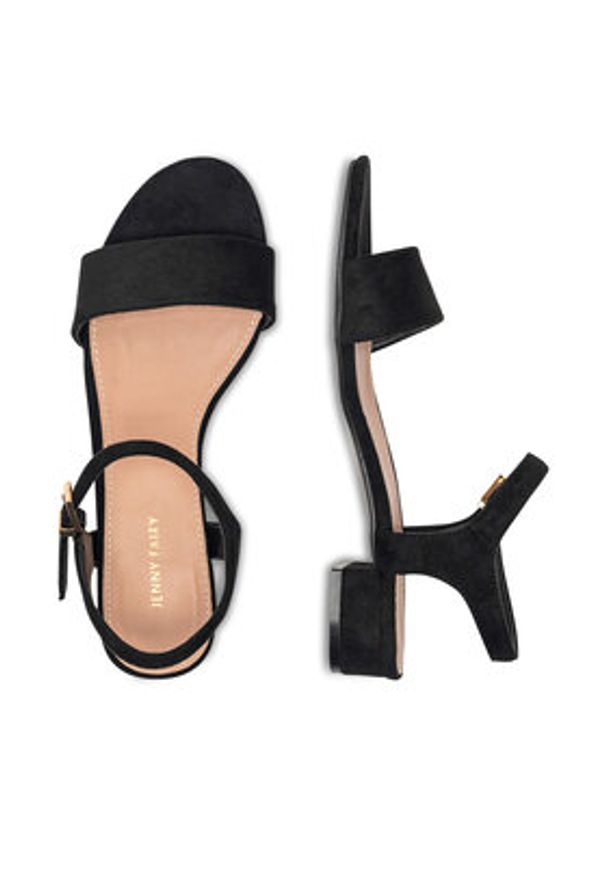 Jenny Fairy Sandały WS21167-01 Czarny. Kolor: czarny. Materiał: materiał