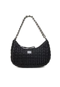 Tommy Jeans Torebka Tjw Iconic Shoulder Quilted AW0AW17302 Czarny. Kolor: czarny. Materiał: skórzane