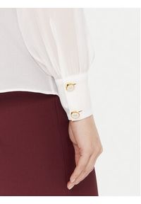 Elisabetta Franchi Bluza CA-133-57E2-V400 Biały Regular Fit. Kolor: biały. Materiał: syntetyk #4