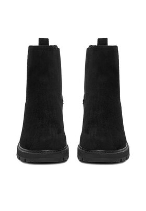 DeeZee Botki V2222-1 Czarny. Kolor: czarny. Materiał: materiał