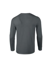 GILDAN - Koszulka Z Długim Rękawem Dla Dorosłych Unisex Soft Touch. Kolor: wielokolorowy, szary, brązowy. Długość rękawa: długi rękaw. Długość: długie