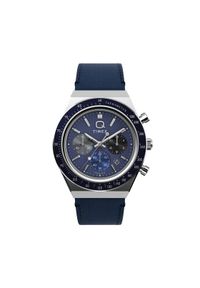 Timex Zegarek Q Diver Inspired Chronograph TW2Y36100 Granatowy. Kolor: niebieski