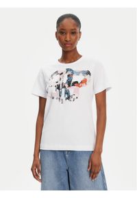 Munthe T-Shirt Prato 252110425260 Biały Regular Fit. Kolor: biały. Materiał: bawełna