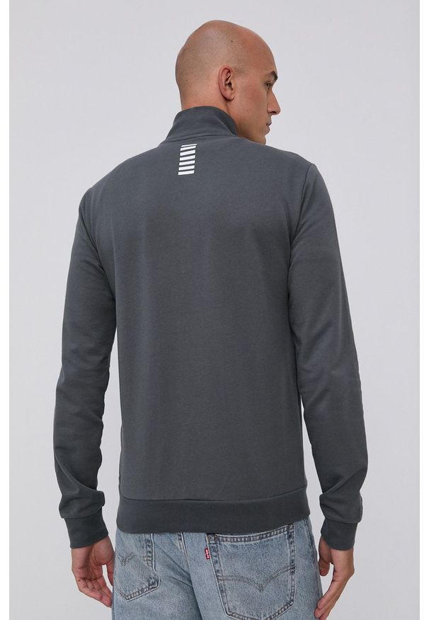 EA7 Emporio Armani - Bluza PJ05Z.8NPM01. Kolor: szary. Materiał: dzianina. Wzór: gładki
