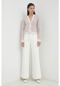 Bruuns Bazaar kardigan z domieszką wełny Nolana Hanara. Okazja: na co dzień. Materiał: wełna. Długość rękawa: długi rękaw. Długość: długie. Wzór: ze splotem. Styl: casual #1