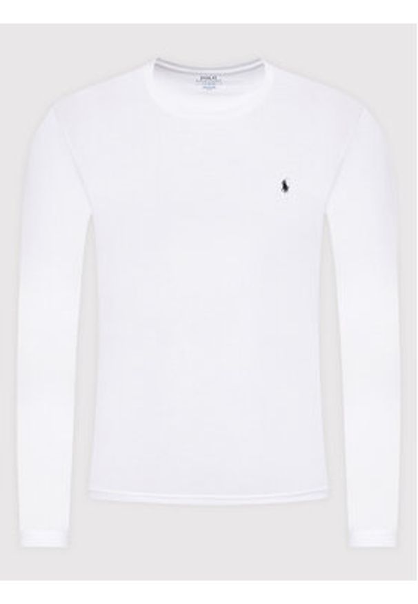 Polo Ralph Lauren Longsleeve Sle 714844759004 Biały Regular Fit. Typ kołnierza: polo. Kolor: biały. Materiał: bawełna. Długość rękawa: długi rękaw