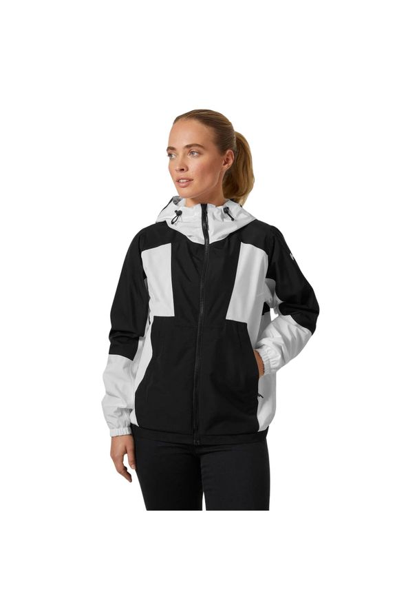Kurtka żeglarska damska Helly Hansen Rig Rain. Kolor: wielokolorowy, biały, czarny. Sport: żeglarstwo