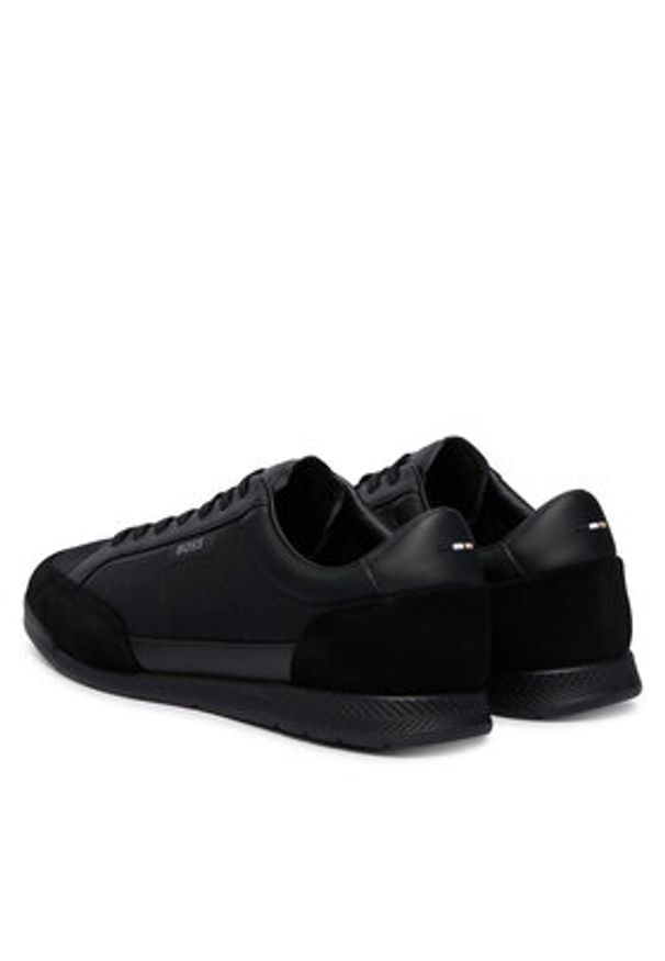 BOSS Sneakersy Nitan 50568486 Czarny. Kolor: czarny. Materiał: skóra