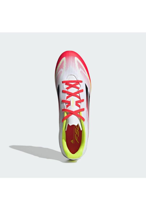 Adidas - Buty F50 Club FG/MG. Kolor: czarny, biały, wielokolorowy, żółty. Sport: piłka nożna