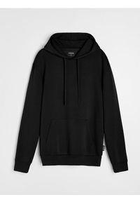 Sinsay - Bluza hoodie basic - czarny. Kolor: czarny