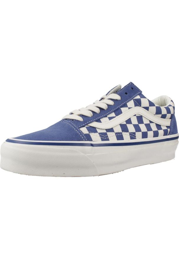 Tenisówki Vans Model Old Skool 36 Kolor Niebieski. Kolor: niebieski. Materiał: tkanina, skóra