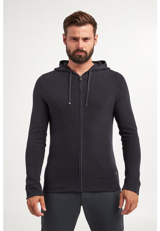 JOOP! Jeans - Sweter męski z kapturem Renzon JOOP! JEANS. Typ kołnierza: kaptur