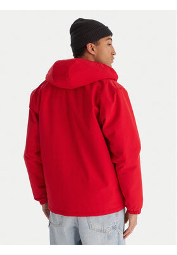 Quiksilver Kurtka przejściowa EQYJK04186 Czerwony Regular Fit. Kolor: czerwony. Materiał: bawełna