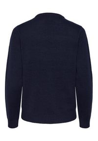 Pieces Sweter 17121018 Granatowy Regular Fit. Kolor: niebieski. Materiał: syntetyk