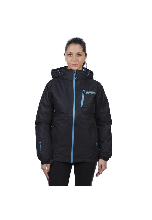 PEAK MOUNTAIN - Kurtka narciarska 3 w 1 damska z odwracalnym designem Peak Mountain Acixi. Kolor: czarny. Materiał: puch. Sezon: zima. Sport: narciarstwo