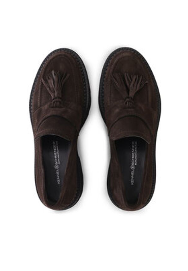 KENNEL&SCHMENGER - Kennel & Schmenger Loafersy Jacy 61-38200.258 Brązowy. Kolor: brązowy. Materiał: zamsz, skóra
