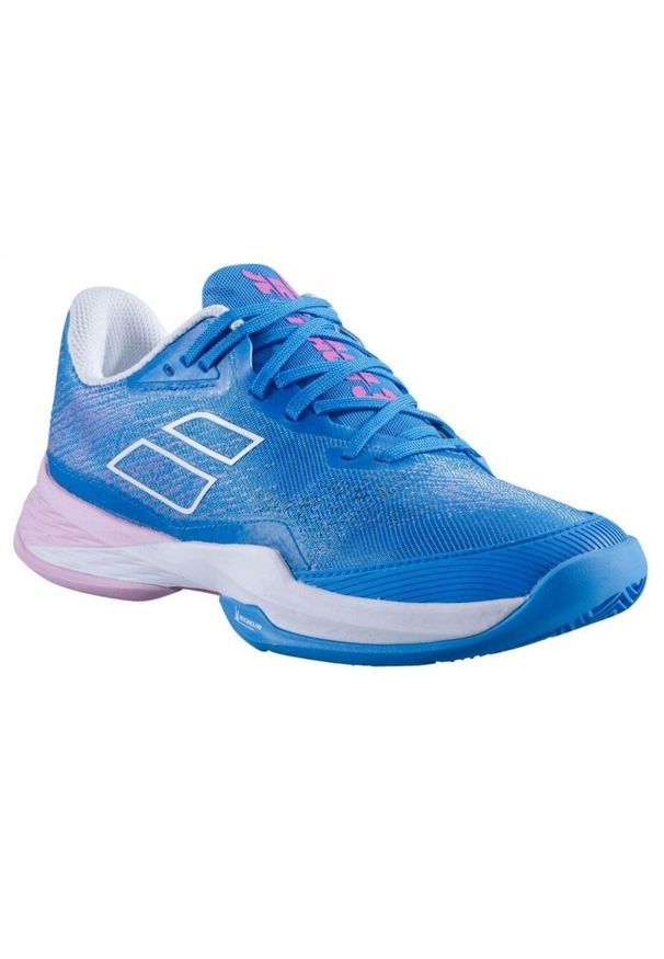 Buty tenisowe damskie Babolat Jet Mach 3 Clay. Kolor: różowy, wielokolorowy, niebieski. Sport: tenis