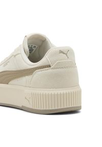 Puma - Damskie sneakersy Carina Mia Suede PUMA Alpine Snow Ice Coffee White Beige. Okazja: na co dzień. Kolor: biały, wielokolorowy, beżowy. Model: Puma Suede. Sport: turystyka piesza, tenis