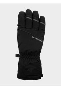4f - Rękawice narciarskie męskie. Kolor: czarny. Materiał: materiał, syntetyk. Technologia: Thinsulate. Sport: narciarstwo #1