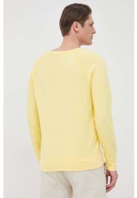 Polo Ralph Lauren bluza bawełniana 710644952039 męska kolor żółty gładka. Typ kołnierza: polo. Kolor: żółty. Materiał: bawełna. Długość rękawa: raglanowy rękaw. Wzór: gładki #3