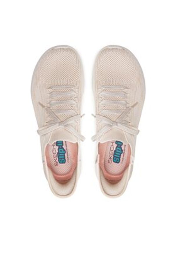 skechers - Skechers Sneakersy Ultra Flex 3.0-Brilliant Path 149710/NAT Beżowy. Kolor: beżowy. Materiał: materiał, mesh