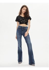 Liu Jo T-Shirt TA4137 J6040 Czarny Regular Fit. Kolor: czarny. Materiał: bawełna #3