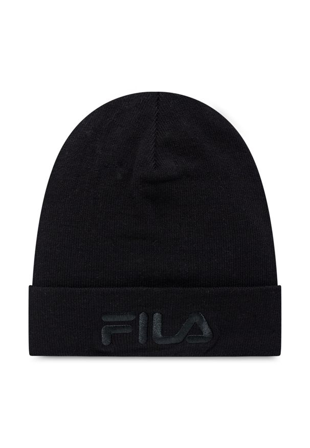 Czapka Fila Slouchy Beanie Withtonal Logo 686170 Black 002. Kolor: czarny. Materiał: materiał