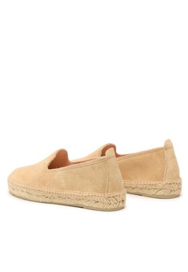 Manebi Espadryle Suede Flat Espadrilles Beżowy. Kolor: beżowy. Materiał: skóra, zamsz