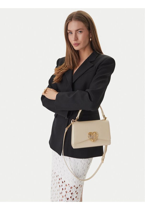 Love Moschino - LOVE MOSCHINO Torebka JC4146PP1OL1611A Écru. Materiał: skórzane