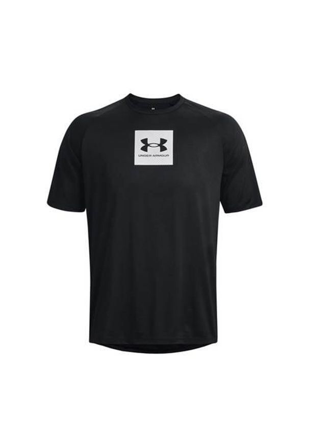 Koszulka treningowa męska Under Armour Tech Prt Fill. Kolor: czarny. Długość rękawa: krótki rękaw. Długość: krótkie. Sport: bieganie