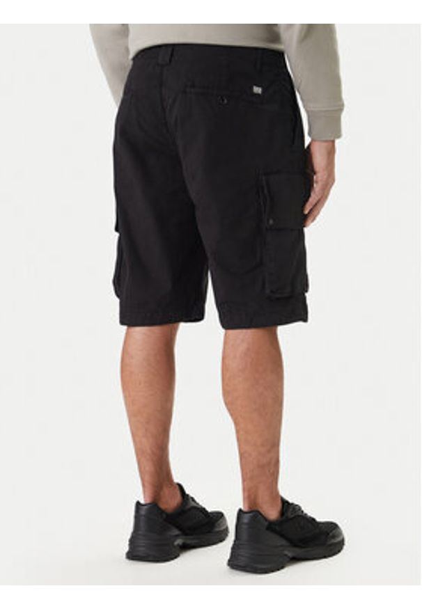 C.P. Company Szorty materiałowe 20CMBE245A110340O Czarny Regular Fit. Kolor: czarny. Materiał: bawełna