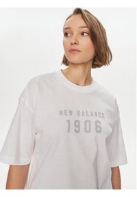 New Balance T-Shirt WT41519 Biały Oversize. Kolor: biały. Materiał: bawełna #6