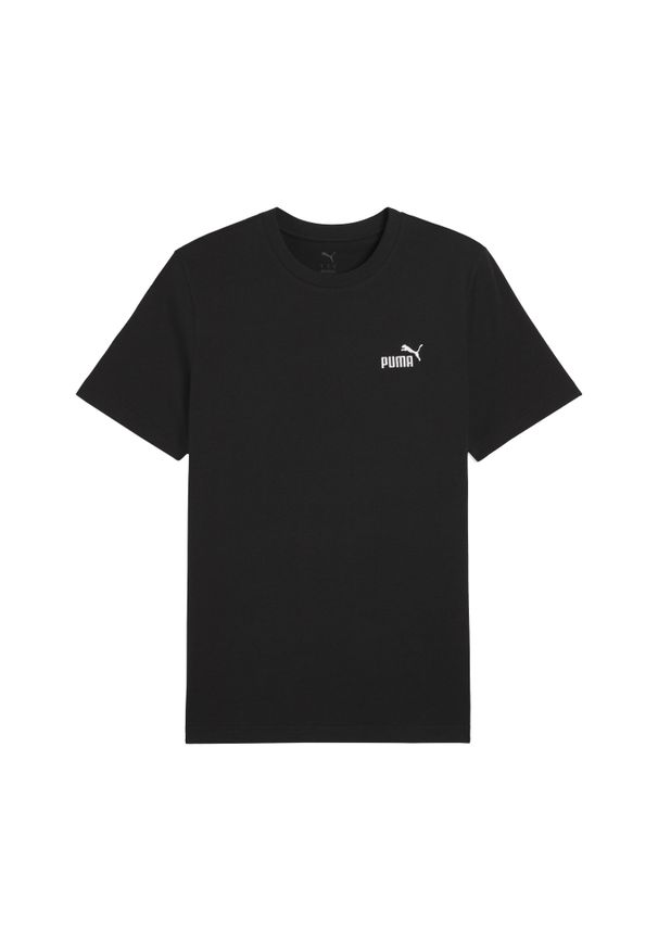Koszulka Puma Ess Small No. 1 Logo Tee, Mężczyźni. Kolor: czarny. Wzór: haft