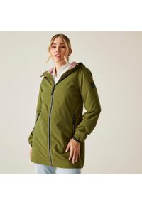 Regatta - Wodoodporna powłoka damska Lioka. Kolor: zielony. Materiał: poliester, tkanina. Sport: turystyka piesza #1