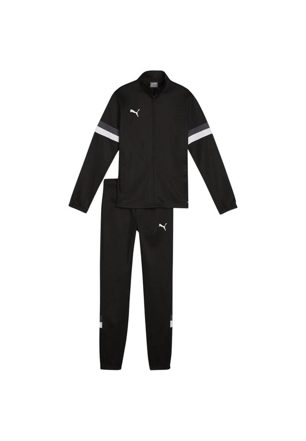 Puma - Dres Dziecięcy/dziecięcy Team Rise. Okazja: na uczelnię. Kolor: czarny. Materiał: dresówka