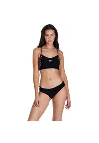Bikini Speedo Thinstrap Volley – Czarno-Czerwono-Białe – Rozmiar 40. Kolor: czarny
