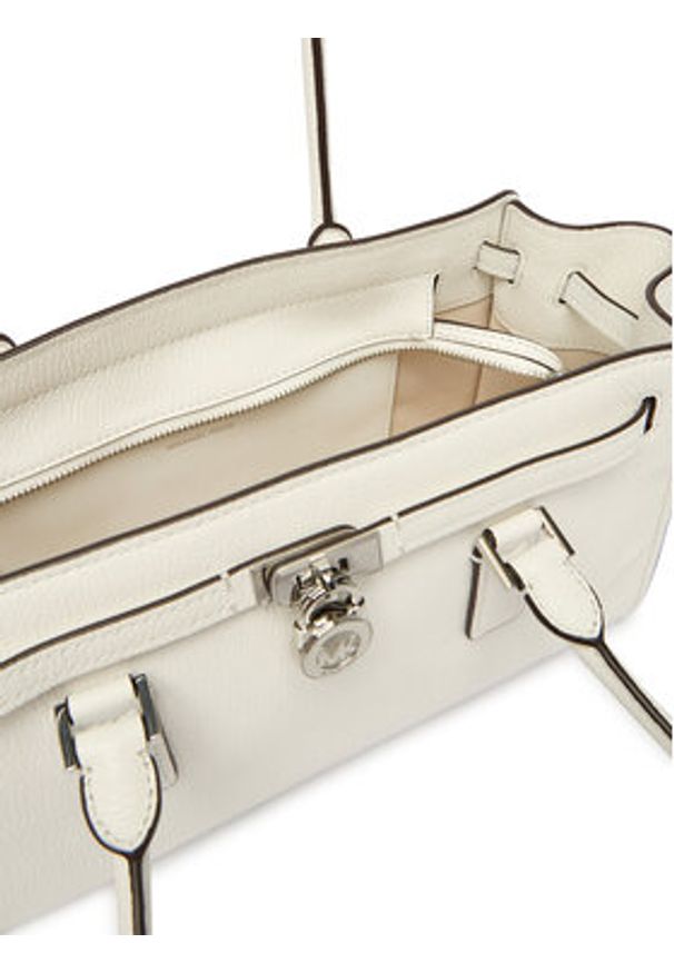 MICHAEL Michael Kors Torebka Hamilton Moderne 30F5SNXT0L Écru. Kolor: kremowy. Materiał: skórzane