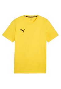 Puma - Męska Koszulka Team Goal Casuals. Kolor: żółty. Sport: turystyka piesza