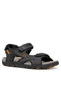 Geox Sandały U Sandal Strada U8224D 0EKBC C4367 Czarny. Kolor: czarny. Materiał: skóra #5