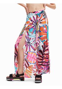 Spodnie materiałowe Desigual. Materiał: materiał. Wzór: kolorowy #1