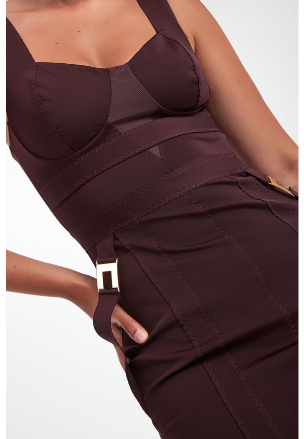 Elisabetta Franchi - Sukienka midi ELISABETTA FRANCHI. Długość: midi