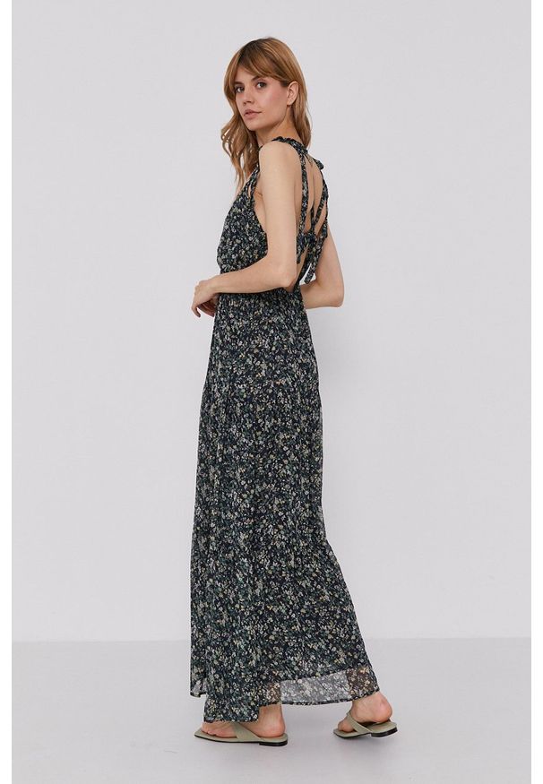 Pepe Jeans - Sukienka Olivia. Materiał: tkanina. Długość rękawa: na ramiączkach
