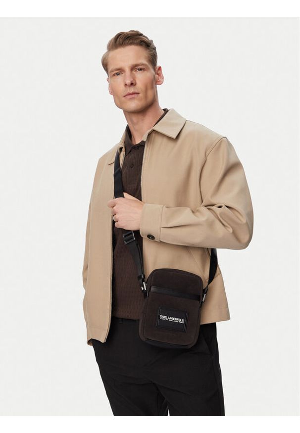 Karl Lagerfeld - KARL LAGERFELD Saszetka B2M30199 Brązowy ciemny. Kolor: brązowy. Materiał: skóra
